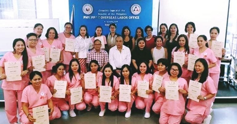 Labatt Urges OFWs in HK to Upgrade Skills in Light of Recent Political Unrest