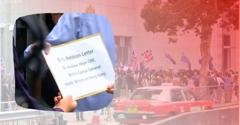 Hong Kong Protesters Rally for Support from British Government