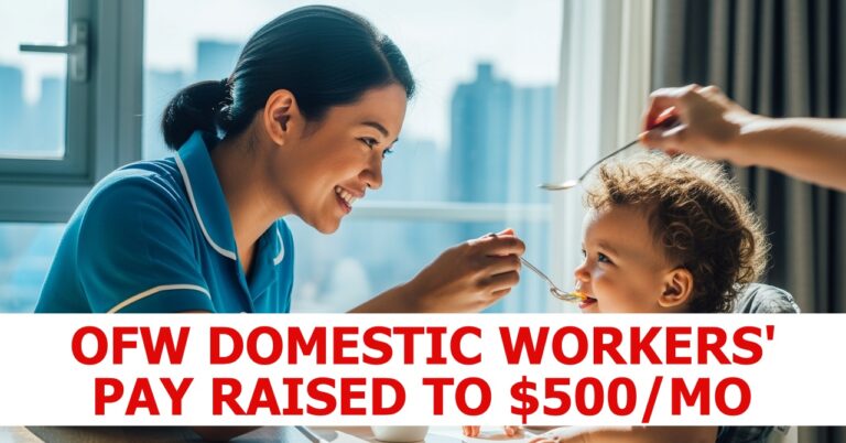 OFW DOMESTIC WORKERS' PAY RAISED TO $500 MO