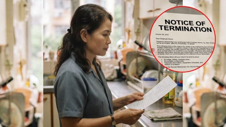 Foreign Domestic Helpers Contract Notice Termination Last Payment
